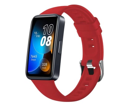 Pasek do smartwatchy FIXED Silicone Strap do Huawei Band 8/9/10 red